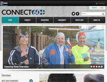 Tablet Screenshot of connect60plus.com